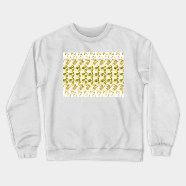 Gold Rhinestone Crewneck Sweatshirt by AYN Store 